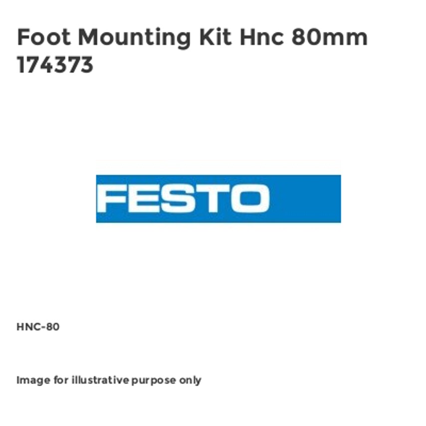 Foot Mounting Kit Hnc 80mm 174373