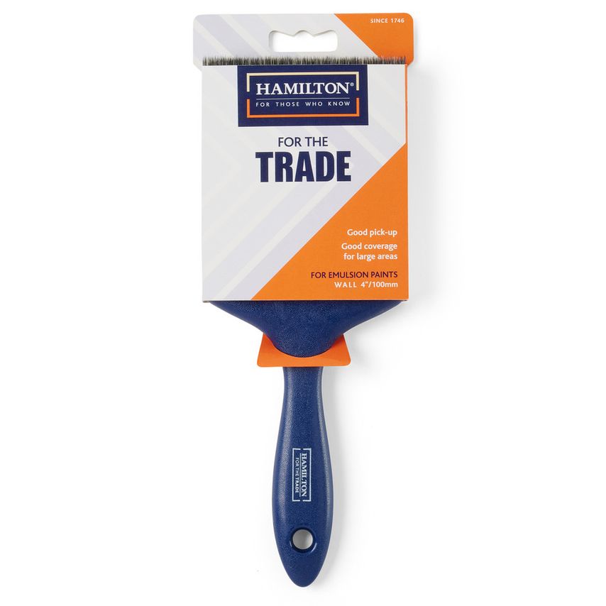For the Trade 3220201-40 Emulsion Wall Brush - 4"