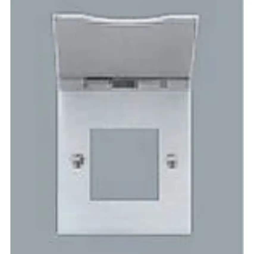 Frame Euro 1 Gang STD Floor Mounted Silver Ano Alu