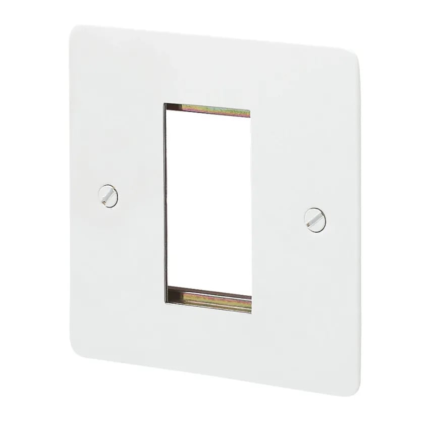 Frontplate 1 Module Euro 25 x 50mm White - K14181WHI