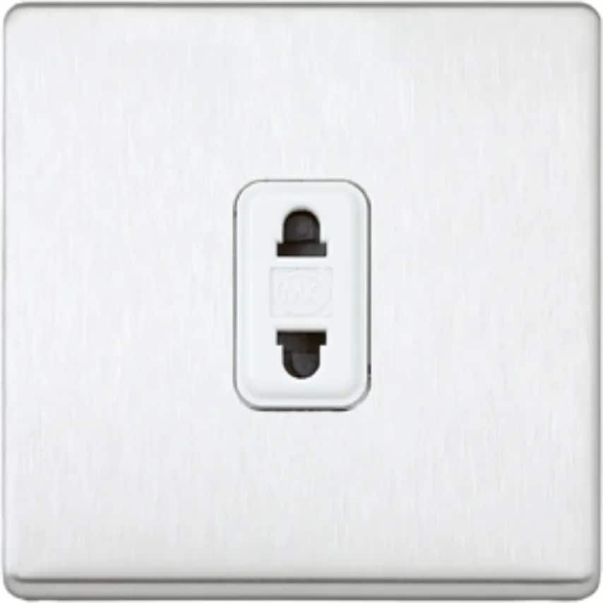 Frontplate 1 Module Lacquered Brushed Stainless Steel