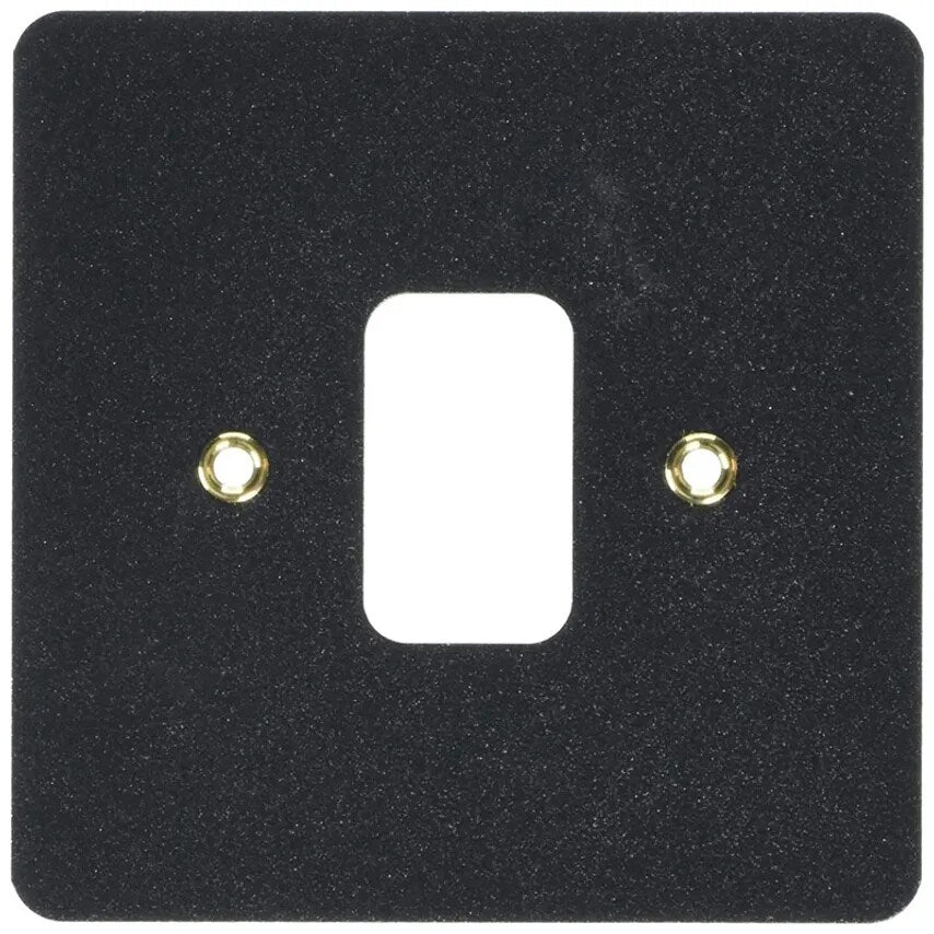 Frontplate 1 Module Mounting Frame 86 x 86mm Lustrous Black