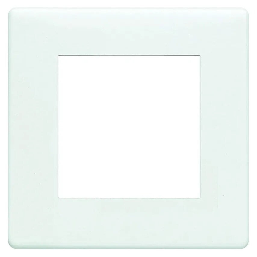 Frontplate 2 Module Euro 50 x 50mm White - K24182WHI