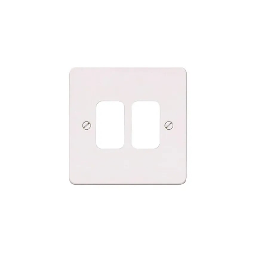 Frontplate 2 Module White