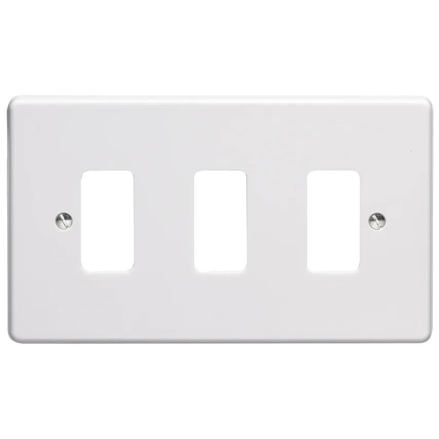 Frontplate 3 Module White