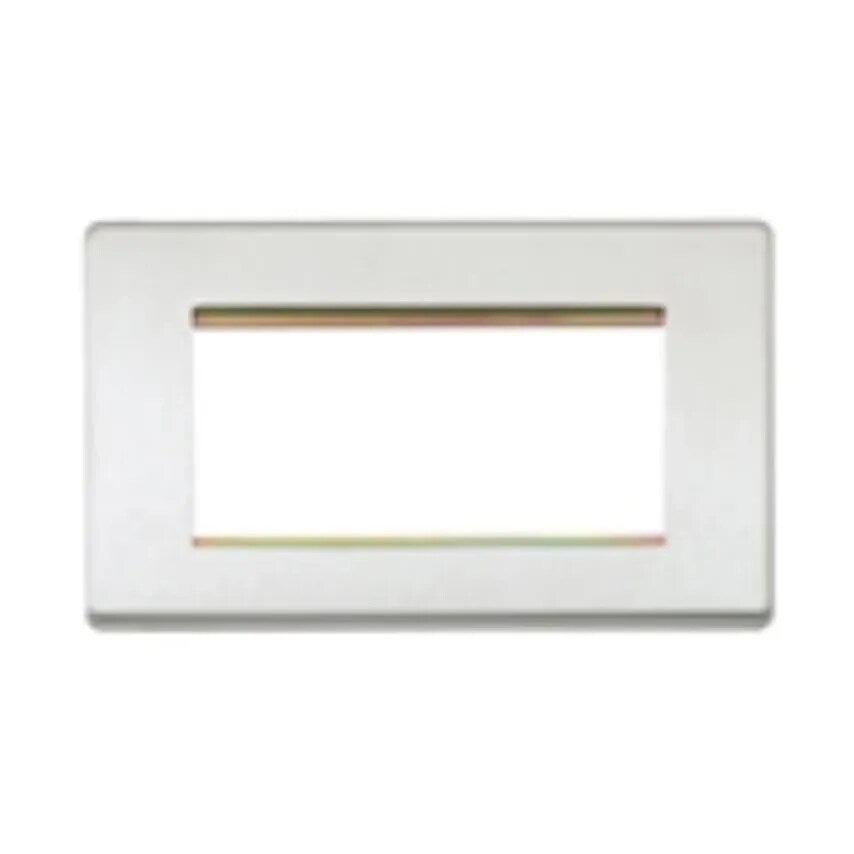 Frontplate 4 Module Euro 100 x 100mm White