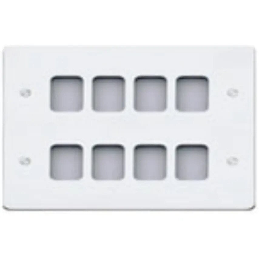 Frontplate 8 Module 146 x 146mm White - K14348WHI
