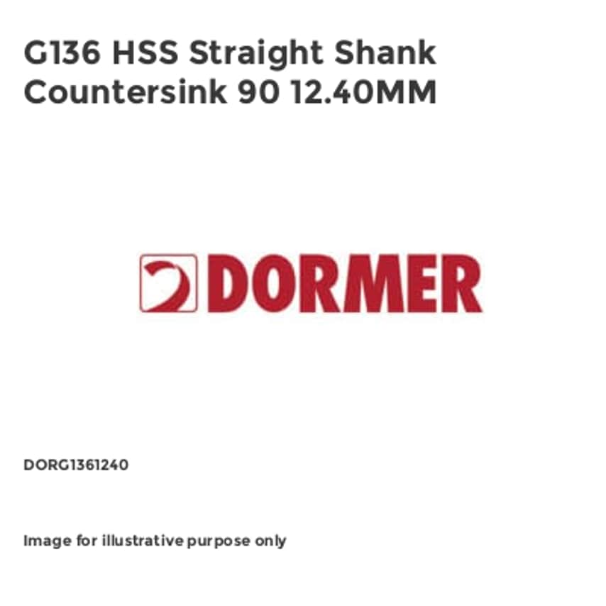 G136 HSS Straight Shank Countersink 90 12.40MM