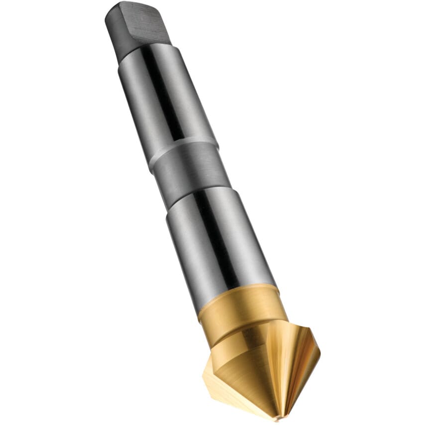 G338 40.00mm HSS Tin Morse Taper Shank 90DEG Countersink DIN 335 D