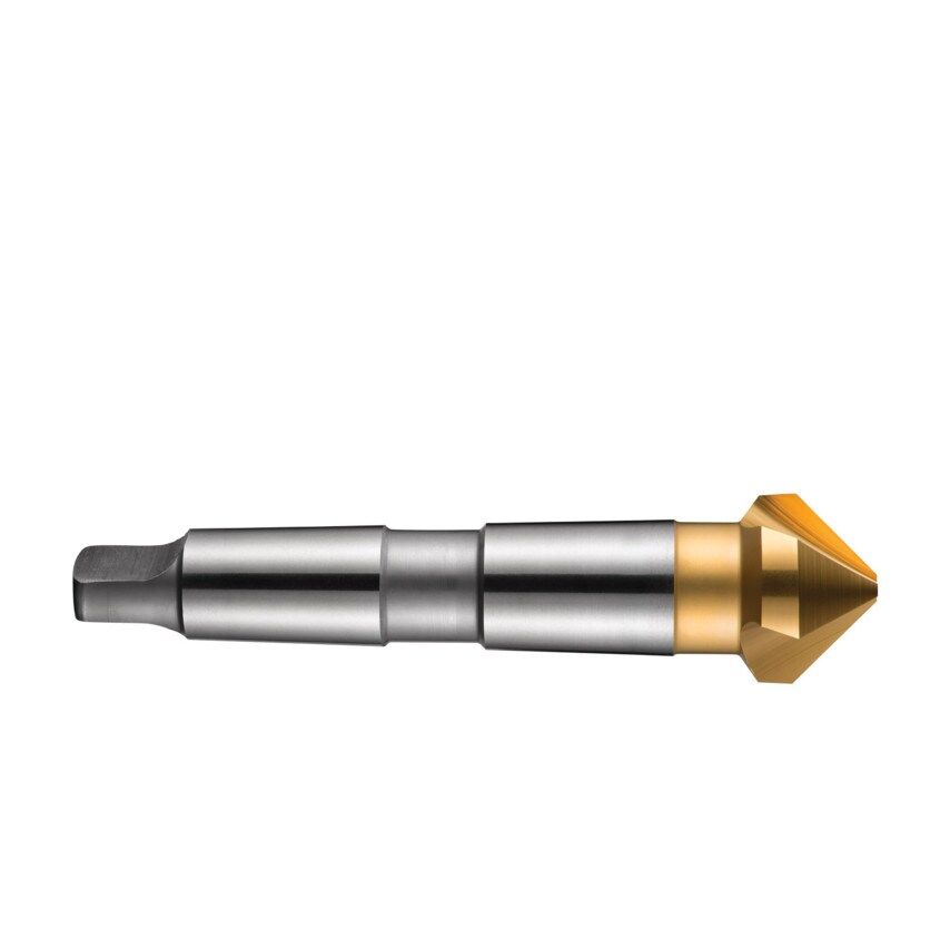G338 50.00MM HSS TiN Morse Taper Shank 90DEG Countersink DIN 335 D