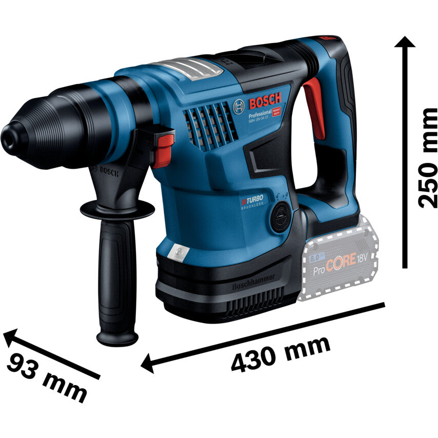 GBH 18V-34 CF Kit 18V Cordless Hammer Drill, 2X5.5AH, Carry Case