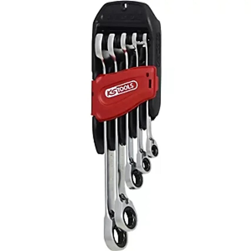 GEARplus Ringstop Ratcheting Spanner Set Offset Flank Traction 5 Parts