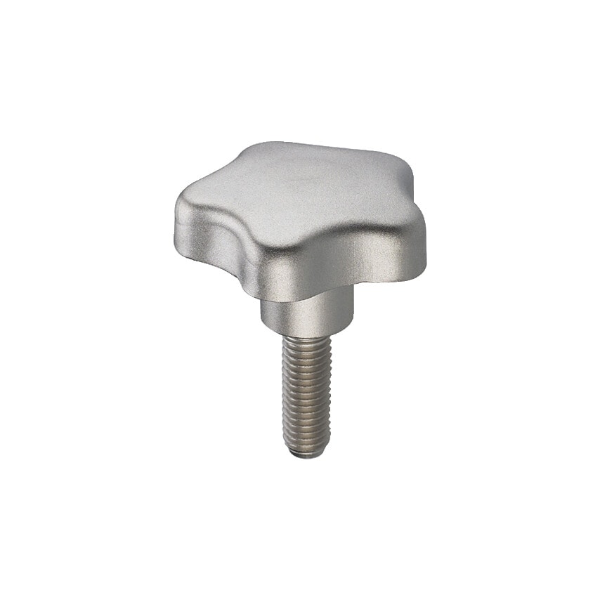 GN5334-50-M10-30 Star Knob; Stainless Steel; Thread' Bolt