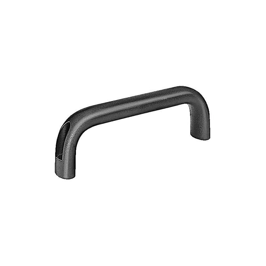 GN565.1-26-164-SW Cabinet "U' Handle; Aluminium; Black