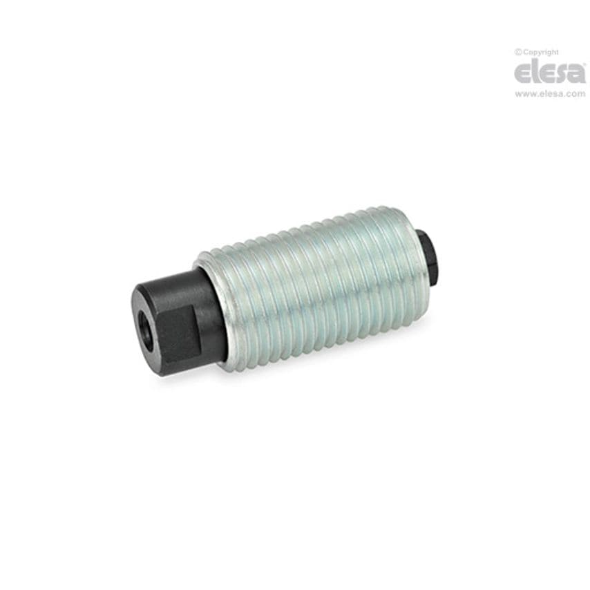 GN 513 Spring plungers Steel End with female thread heavy end-force spring GN 513-M12x1.5-l-2