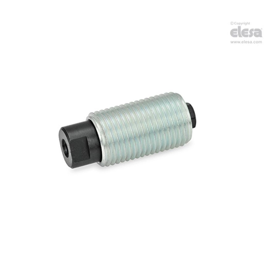 GN 513 Spring plungers Steel End with female thread normal end-force spring GN 513-M12x1.5-l-1
