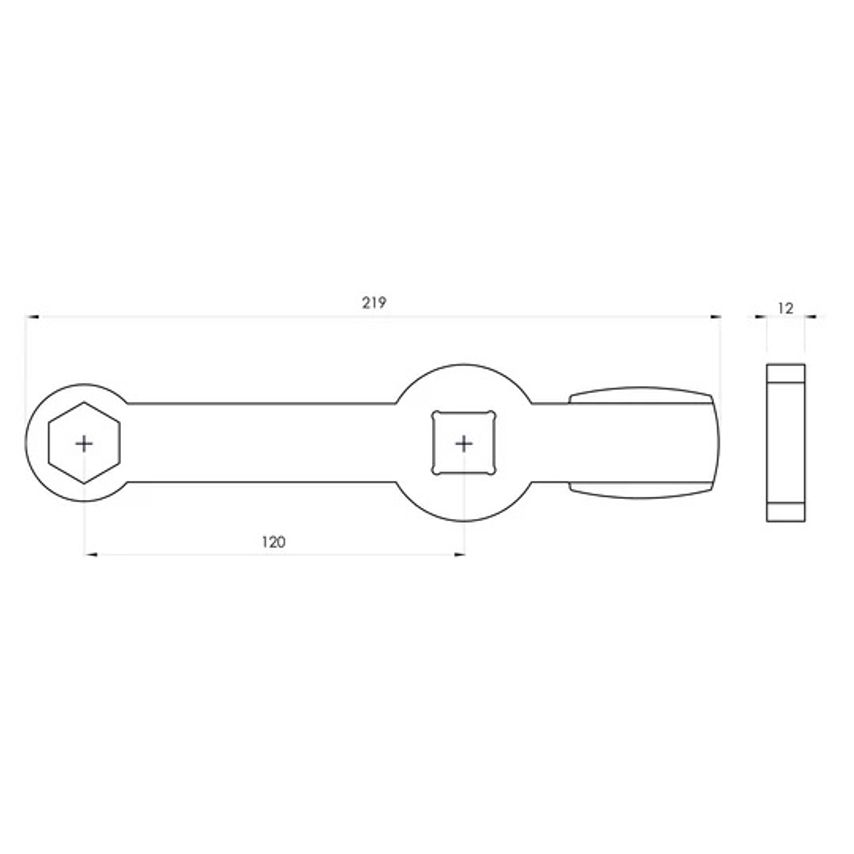 GO1316 Slogging Brake Caliper Wrench M22