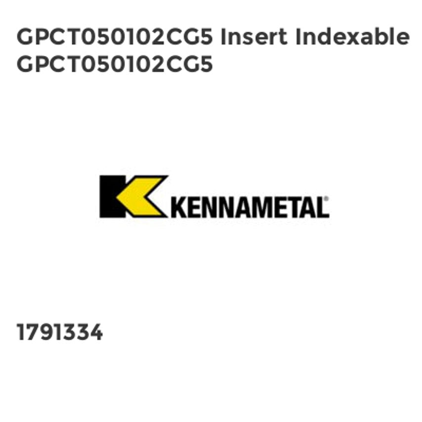 GPCT050102CG5 Insert Indexable GPCT050102CG5