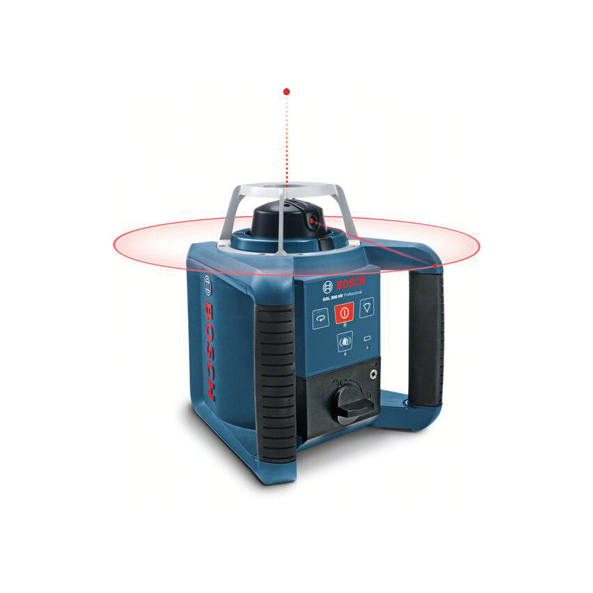 GRL 300 HV Professional Rotational Laser in Carrying Case with Battery and Accessory Set - 0 601 061 501