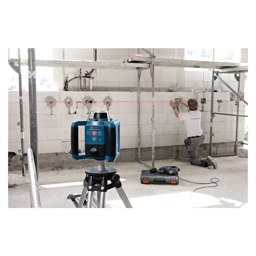 GRL 300 HV Professional Rotational Laser in Carrying Case with Battery and Accessory Set - 0 601 061 501