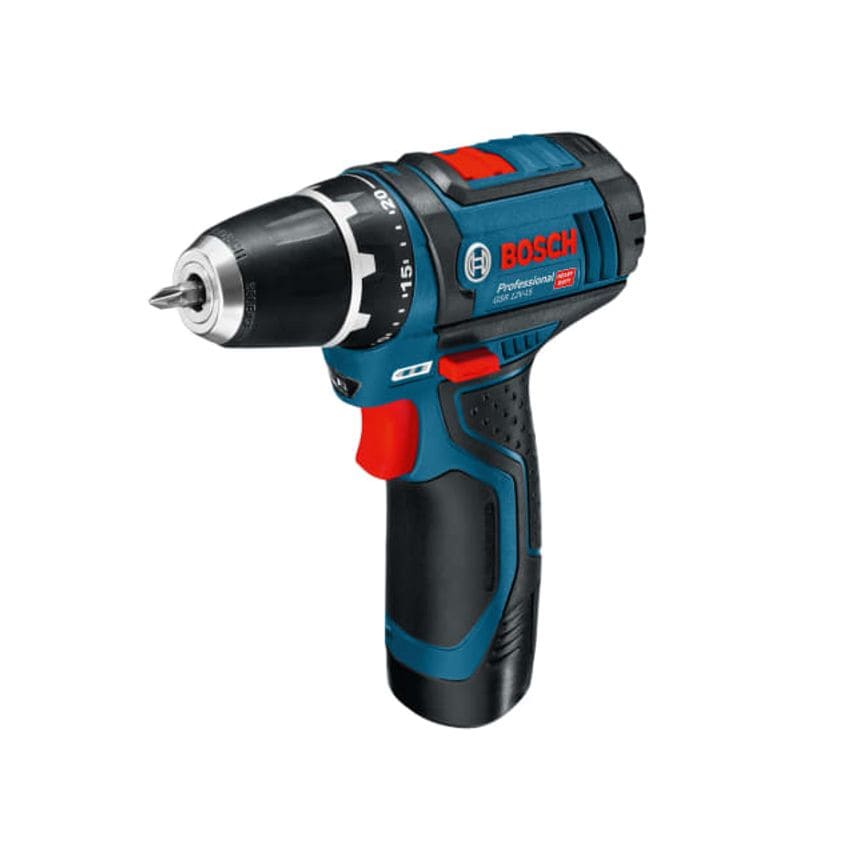 GSR 12V-15 Professional Drill Driver 12V 2 x 2.0Ah Li-ion - BSH60186817A