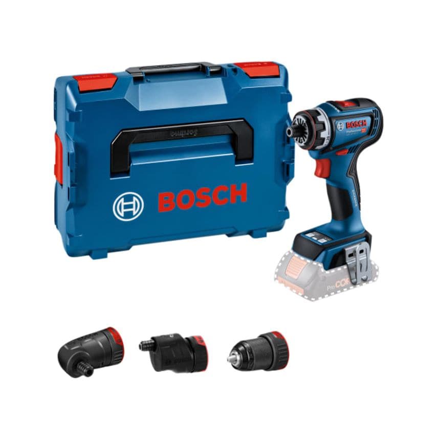 GSR 18V-90 FC Pro FlexiClick Drill Driver + 3 Attachments In Case 18V Bare Unit - BSH6019K6203