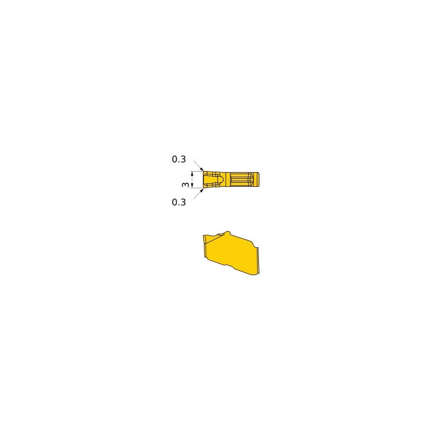 GW1M0300F030N-GM Insert Grade VP20RT