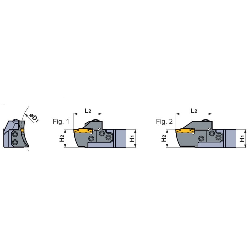GYM25RD-G14-180 - Face Grooving - Right Hand - Modular Blade