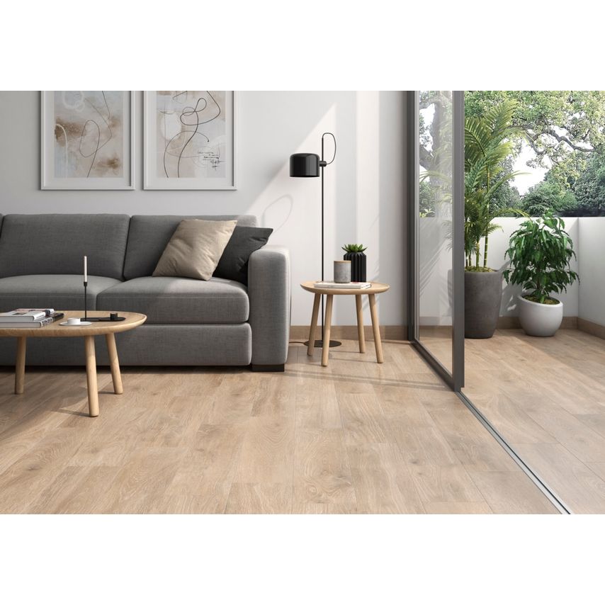 Galia Natural Wood Effect Porcelain Tile 25 x 70cm 1.05m2, 7 Tiles per Box