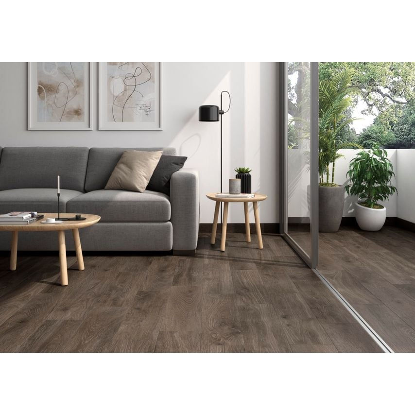 Galia Wenge Wood Effect Porcelain Tile 25 x 70cm 1.05m2, 7 Tiles per Box