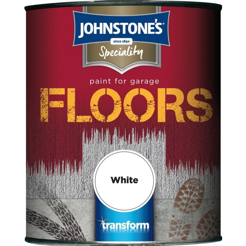 Garage Floor Paint Semi Gloss 750ml White