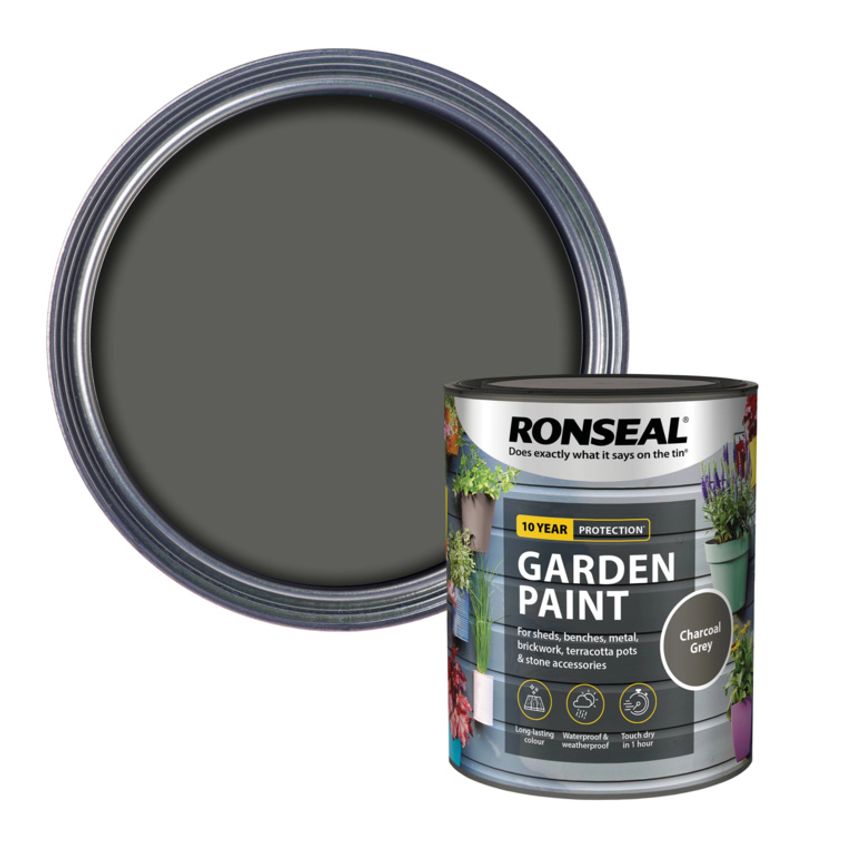 Garden Paint 750ml Charcoal Grey
