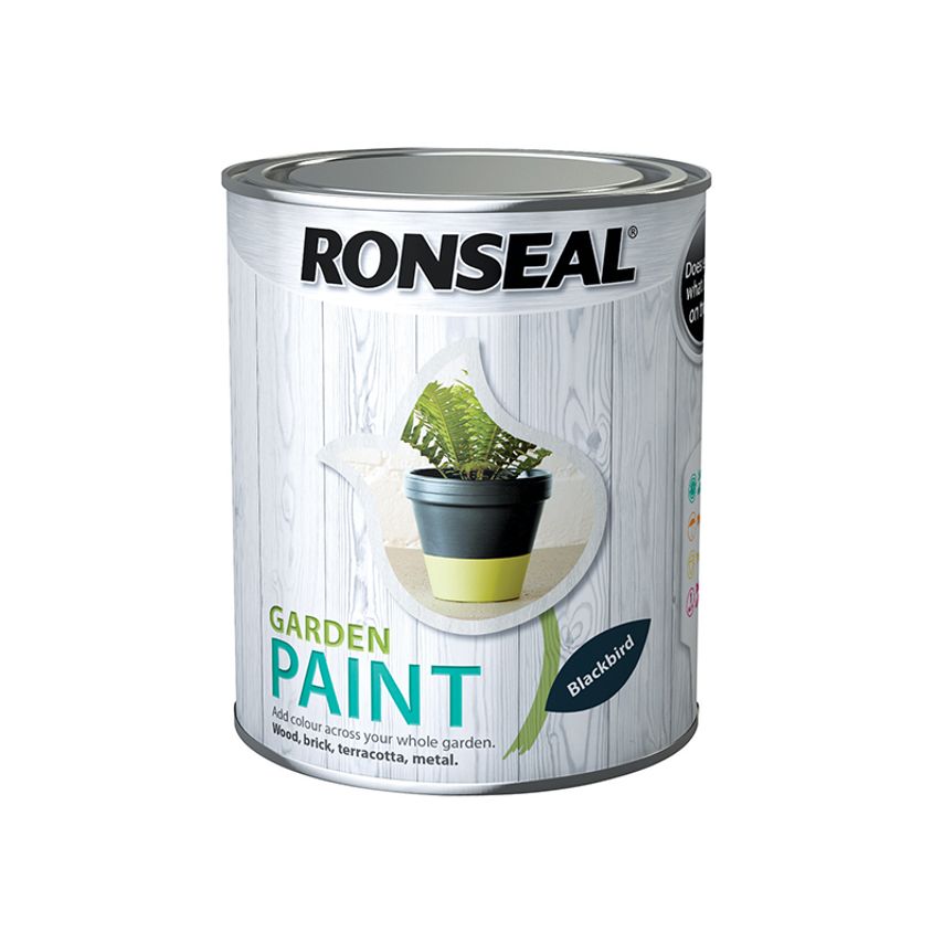 Garden Paint Blackbird 750ml RSLGPBLKB750
