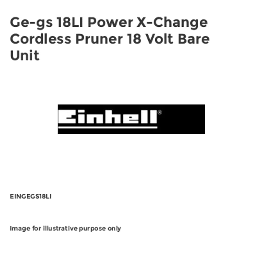 Ge-gs 18LI Power X-Change Cordless Pruner 18 Volt Bare Unit