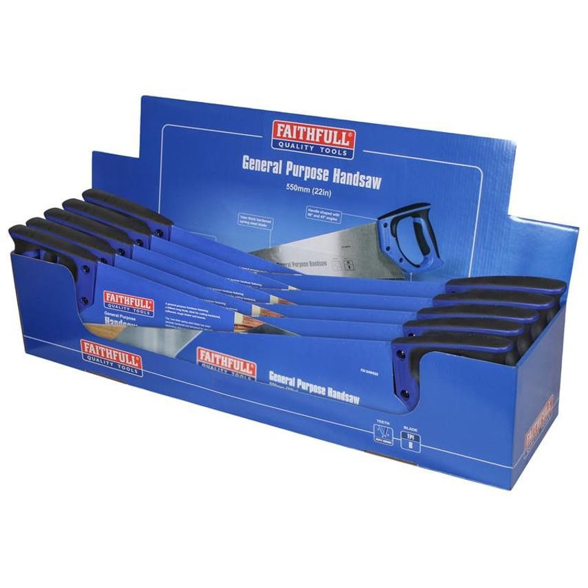 General-Purpose Hardpoint Handsaw 550mm (22in) 8 TPI FAISAWG22