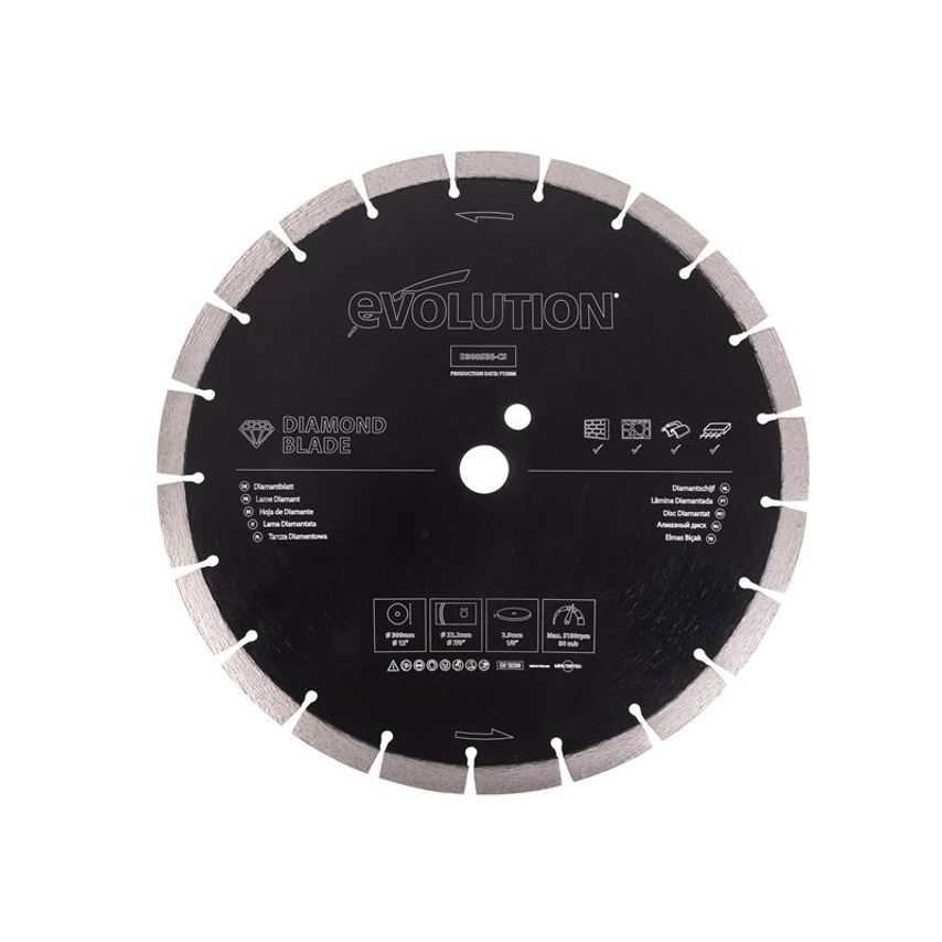 General Purpose Diamond Blade 300 x 22.2mm EVLD300SEGC