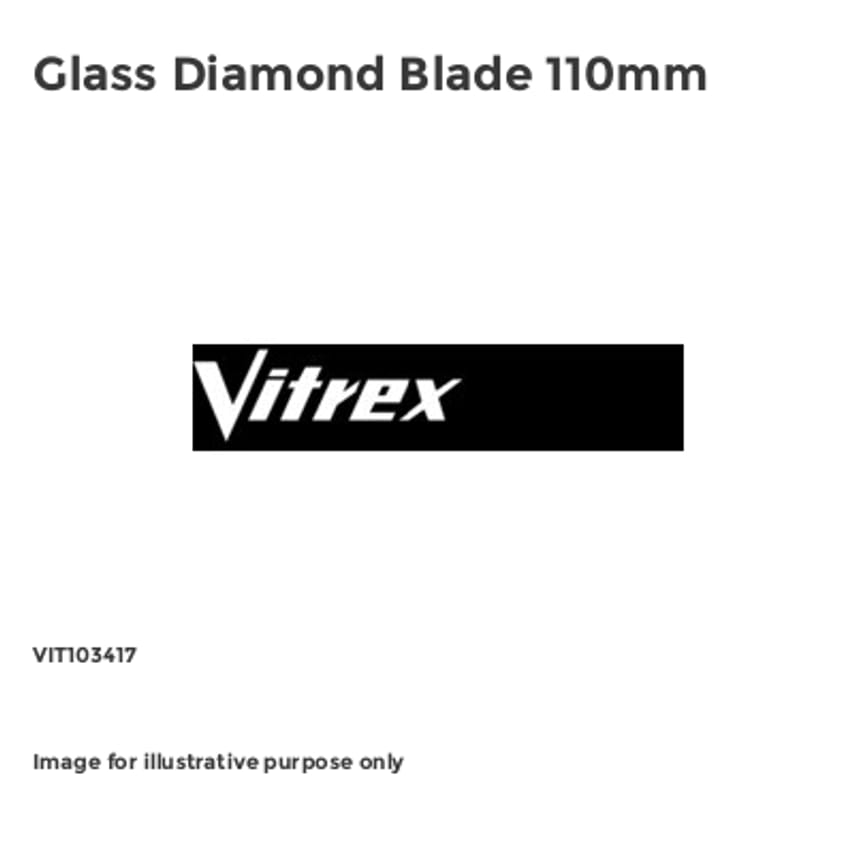 Glass Diamond Blade 110mm