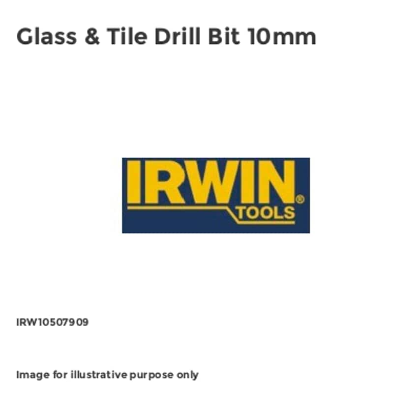 Glass & Tile Drill Bit 10mm IRW10507909