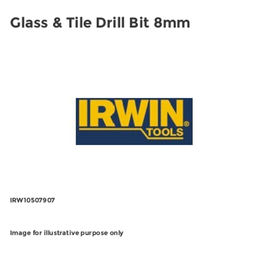 Glass & Tile Drill Bit 8mm