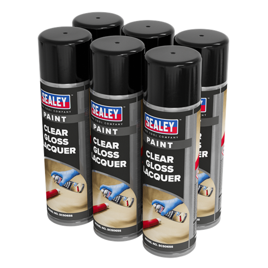 Gloss Lacquer Clear - 500ml (Pack of 6)
