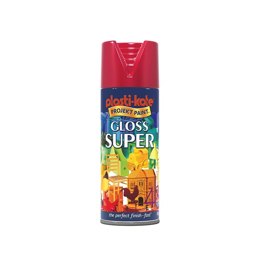 Gloss Super Spray Bright Red 400ml PKT1120