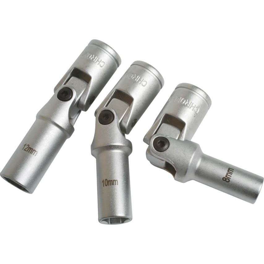 Glow Plug Socket Set 3/8"D 3 Piece