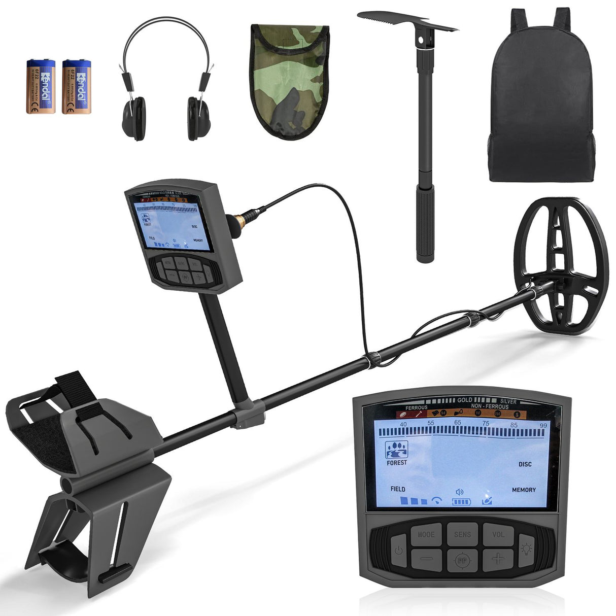 Gold Metal Detector with Dsp Chip and 5 Professional Modes - 847-009V00CG