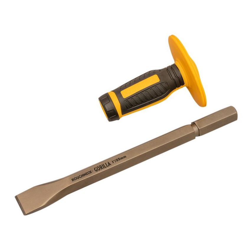 Gorilla Cold Chisel with Non-Slip Hand Guard 25 x 279mm (1 x 11in) ROU31921