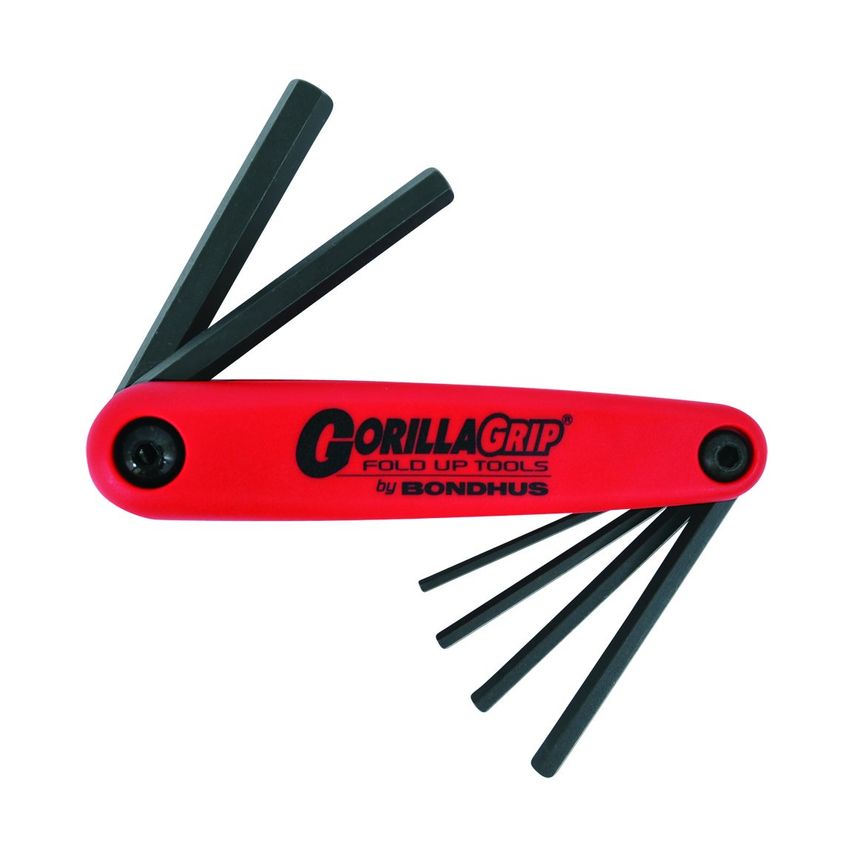 Gorilla Grip Hex Fold Up Keys 3 - 10mm Hex HF6M, 12595