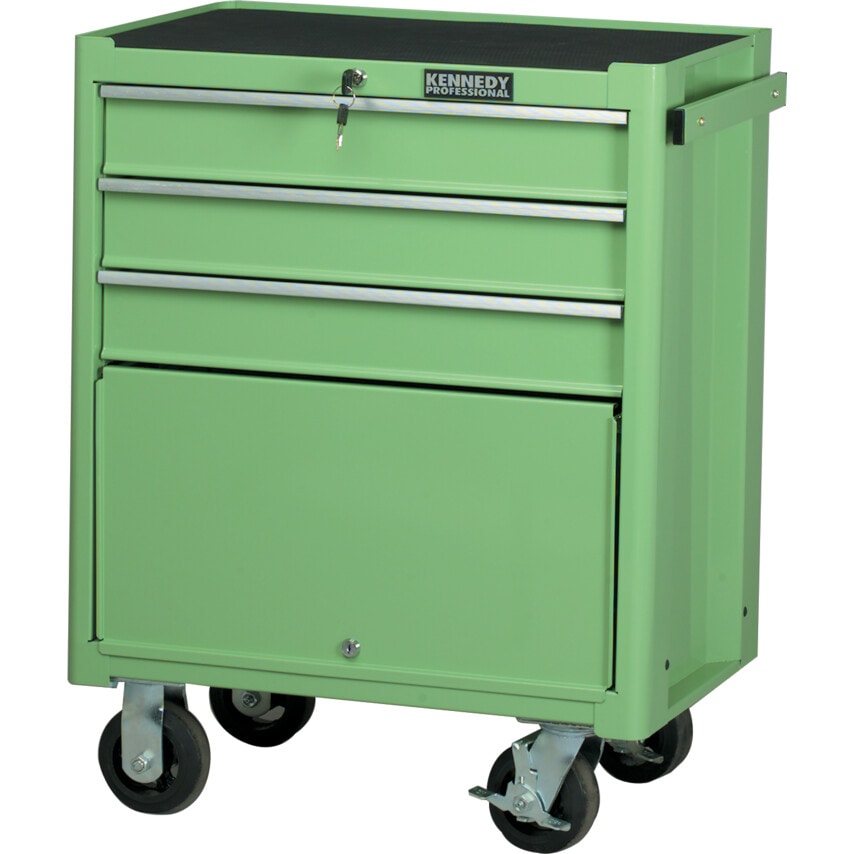 Green 3-Drawer Professional Roller Cabinet