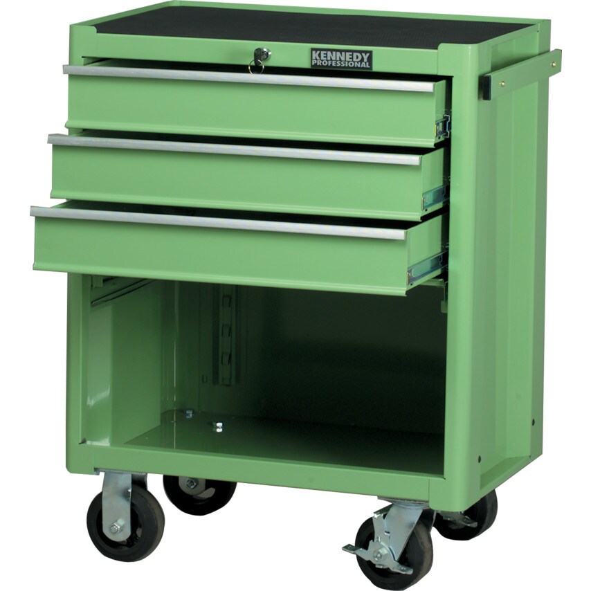 Green 3-Drawer Professional Roller Cabinet
