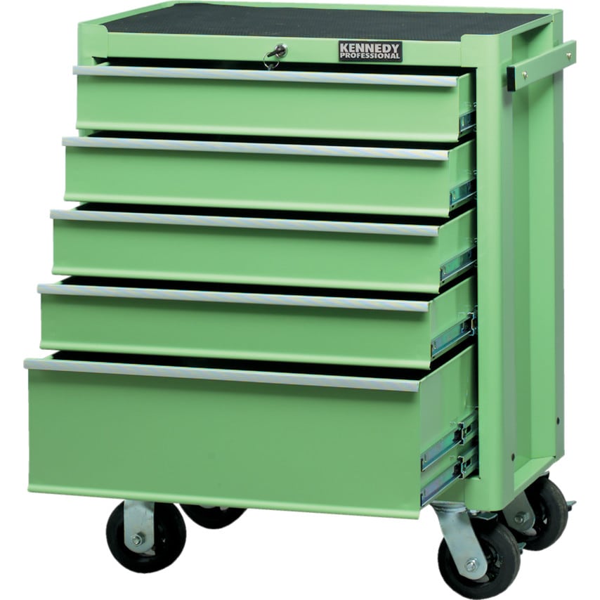 Green 5-Drawer Professional Roller Cabinet