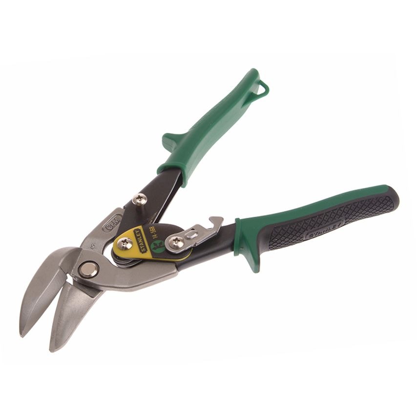 Green Offset Aviation Snips Right Cut 250mm (10in) STA214568