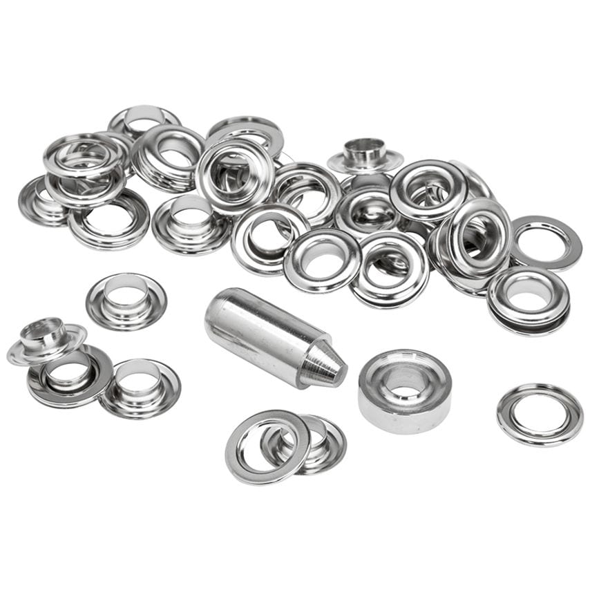 Grommets 10 x 21mm (25) + Metal 2 Piece Anvil RPD5000412